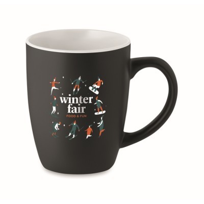 Taza cerámica bicolor personalizada